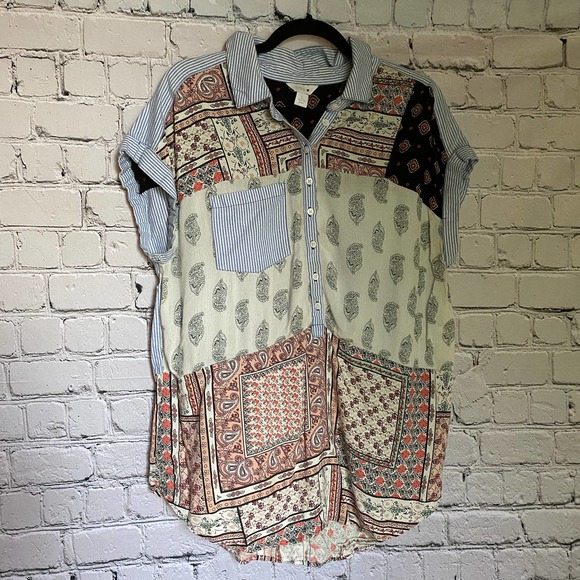 SOLD - Patchwork Tank - Picture 1 of 5